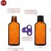 Handsunity 50ml Amber Glass Dropper Bottles - 88 Pack with Black Cap & Inserts | Ideal for Pharmacy & eCommerce Shipping - Buy Online on GoSupps.com
