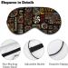 Handmade Ethnic Sleep Mask with Adjustable Strap - Block Light for Night Sleep and Travel - Men and Women - Buy Online on GoSupps.com