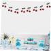 HOMSFOU 3pcs Bayberry Ball String Ornament Banner Garland Christmas Strawberry Room Decor Artificial Fruit Garland Christmas Mantle Fireplace Birthday Party Supplies Cherry Cotton Thread - Buy Online on GoSupps.com