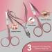 RedFlow 30 in 1 Manicure Set - Professional Nail Clippers & Pedicure Tools Kit - Travel-Friendly - Pink - Buy Online on GoSupps.com