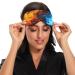 Red and Blue Fire Sleep Mask - Comfortable Light Blocking Eye Mask with Adjustable Strap for Travel and Shift Work - Buy Online on GoSupps.com