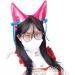 amangul Cartoon Ear Shape Hair Hoop with Bowknot Decors Hair Holder Cosplay Party Headwear for Teenagers Adult - Buy Online on GoSupps.com