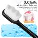 VEGOLS Adult Extra Soft Toothbrush with 20000 Bristles (Pack of 6) - Gentle Manual Toothbrush for Sensitive Gums | Black/White - Buy Online on GoSupps.com
