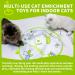 All For Paws 2 in 1 Automatic Cat Toys - Hide & Seek Flutter Bug Spinner for Indoor Cats - Buy Online on GoSupps.com