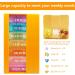 3 Times a Day Portable Pill Box Organizer - Orange | Weekly Stackable Pill Container for Medication and Supplements - Buy Online on GoSupps.com