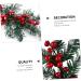 ABOOFAN 2Pcs christmas tree picks fake plant decorate decorative items Berry pine cone fruit plant flower branch nativity decor Jesus decorations crafts filler holly flowers - Buy Online on GoSupps.com