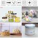 Buy Tianzd 12-Piece 20ml Transparent Plastic Cream Cans with Silver Lids & 6 Spatulas - Ideal Cosmetic Containers for International Shipping - Buy Online on GoSupps.com