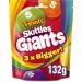 3 x Skittles Giant Crazy Sour Vegan Sweets 132G Delicious Tasty And Twisty Treat Gift Hamper For Birthday Christmas Sold By Kidzbuzz - Buy Online on GoSupps.com