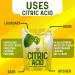 ALKA-G Citric Acid 16 Oz - 100% Pure Food Grade Powder for Skincare, Cooking, Baking & Bath Bombs | Multi-Purpose Resealable Bag - 1 Pound - Buy Online on GoSupps.com