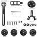 8 Pieces Bicycle Computer Bracket Set for Garmin & Wahoo - Integrated Racing Bike Bracket with Screws (Black) - Buy Online on GoSupps.com