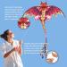 Laptony Red Dragon Kite - Easy to Fly for Kids & Adults | Perfect for Park & Beach Fun in Any Wind - Buy Online on GoSupps.com