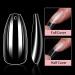 Makartt Clear Coffin Nail Tips - 500pcs Full Cover Press on Nails for Easy Extension & Manicure - 10 Sizes Acrylic False Nails for Gel Polish & Nail Art - Buy Online on GoSupps.com