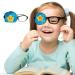 3D Sillk Eye Patches for Kids Glasses Lazy Eye Patch for Amblyopia Fun Soft Design for Boys and Girls Blue Star(Right Eye)