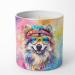 Caroline's Treasures Keeshond Hippie Dawg Soy Candle - 10 oz Decorative Home Decor with Essential Oils | Perfect Gift for Bedroom Kitchen & Office - Buy Online on GoSupps.com