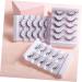 Housoutil 5 Pairs Diamond Eyelashes False Eyelashes Fluffy Girls Lashes Asian Decor Christmas Lashes Colorful Rhinestones Diamond Decor Fluffy Eyelash Miss Paste Drill Flash Fiber - Buy Online on GoSupps.com