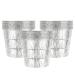 UgyDuky Galvanized Disposable Drip Bucket Liners 24 Count Aluminum BBQ and Grill Grease Bucket Liners Fit for Most Standard Drip Buckets(27oz Silver)