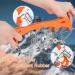 19-Spike Ice Cleats Snow Grips for Hiking Boots - Anti-Slip Stainless Steel Crampons for Men, Women, Boys, Girls - Ideal for Fishing, Walking, Climbing, Mountaineering - Orange (Large) - Buy Online on GoSupps.com