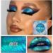 Metallic Duo-chrome Eyeshadow Makeup High Pigment Blue Purpul Green Multichrome Eyes Shadows Shimmery LongWear Gorgeous Color Bright and Vibrant Glitter Eye Shadow No Creasing Talc Free Blue Green #3e - Buy Online on GoSupps.com