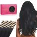 WENNALIFE Tape in Hair Extensions Human Hair 20pcs 16 inch 50g Jet Black Remy Tape Hair Extensions Real Human Hair Tape Extensions Coloured Hair Extensions 16 Inch #1 Jet Black