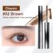 Vervaci Iron Rod Mascara Vervaci Mascara Vervaci Metal Rod Mascara Iron Wand Mascara 3d Curling Eyelash Iron Mascara Long Lasting Eye Makeup Mascara With Eyelash Curler (2PCS-Brown) - Buy Online on GoSupps.com