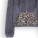 Bigfanshu Womens Sweaters Winter Warm Long Sleeve Stitching Leopard Plush Blouse Coat Sweater Gray - Buy Online on GoSupps.com