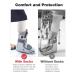 Walking Boot Socks - 2 Pairs Liner for Orthopedic & Medical Boots | Comfortable Black & White Socks for Men & Women - Buy Online on GoSupps.com