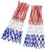 DOURR Basketball Net, Basketball Net Replacement 2 PCS All-Weather Heavy Duty Outdoor/Indoor Net (12 Loops) Red+White+Blue