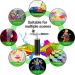 Autolock Upgraded Airbrush Kit with Air Compressor Portable Cordless Auto Airbrush Gun Kit Rechargeable Handheld Airbrush Set for Makeup Cake Decor Model Coloring Nail Art Tattoo - Buy Online on GoSupps.com