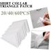 20/40/60pcs Shirt Collar Triangle Patch - PVC Adhesive Tape for Wrinkle-Free Collar & Tidy Finish | No Sticker Needed - Buy Online on GoSupps.com