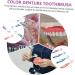 Fomiyes 20 STK Toothbrush for Dentures | Cleaning Brush for Mouth Prosthesis & Household Use | Durable Colored Rubber TPE Tool - Buy Online on GoSupps.com