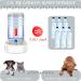 Gravity Pet Feeder and Waterer Set - Automatic Cat and Dog Food Bowls - Gray - Suitable for Small, Medium, and Large Pets - Buy Online on GoSupps.com