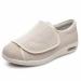 MisFun Diabetic Shoes for Women Unisex Adjustable DiabeticShoes OrthopedicMedical Shoes for Swollen Feet Edema Shoesfor Air Cushion Bottomrecovery Shoes 11.5 Beige