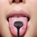 Double-Headed Tongue Scraper - Hard Tongue Cleaner for Adults & Kids | Reduce Bad Breath - Black - Buy Online on GoSupps.com