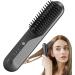 Hot Comb Straightener | 3 Temps Anti-Scald Hair Straightening Brush for Fine & Frizzy Hair | Ion Flat Iron Comb with 3D Comb Tooth - International Shipping Available - Buy Online on GoSupps.com