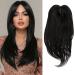 Hair Topper for Thinning Hair 18inch Hair Toppers for Women Big Base Topper Hair Piece for Hair Loss Topper Soft Hair Extensions Fringe Clip in Hair 18 Inch 1B#