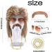 4 Piece Set Mullet Wig Brown Mullet Wig Pop Rock Wigs For Artificial Hair Wigs for Men Wig 80s Wig Brown Wave Mullet Wig Halloween Costume Fashion Wig Fancy Party Accessories Wig - Buy Online on GoSupps.com