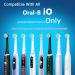 Toothbrush Heads Compatible with Braun Oral-B iO | 6 Pack Replacement Heads for Oral-B IO 3-10 Series | Soft Black/White - Buy Online on GoSupps.com