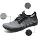 Racqua Water Shoes - Quick Dry Gradient Aqua Shoes - 11 Women/10 Men - HD131M Grey/Black - Buy Online on GoSupps.com