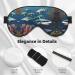 Sharks Under The Sea Eye Mask - Soft Adjustable Nighttime Comfort Sleep Mask for Men & Women - Buy Online on GoSupps.com