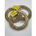 Cattle Ranch Dog Treats Rawhide Ring Chews All Natural Supports Dental Health High in Protein and Low in Fat Stimulates and Entertains by Satisfying Dog s Natural Urge to Chew 6" 3pack