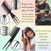 10Pcs Hairdressing Comb Set Hair Styling Kit Professional Barber Gift Black Colour Set Portable Set Hair Care for Men & Women - Buy Online on GoSupps.com