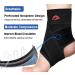 Sinvic Ankle Brace 2PCS - Adjustable Compression Wrap for Men & Women - Breathable Support for Ankle Protection - Medium Classic Black - Buy Online on GoSupps.com