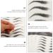 Mobestech 4 Sheets Eyebrow Stickers 6D Hair-like Eyebrow Stickers Imitation Eyebrow Tattoos False Eyebrow Tattoos (Black) - Buy Online on GoSupps.com