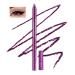 Boobeen Colorful Gel Eyeliner Pencil  Waterproof Eyeliner Pen  Matte Metallic Eyeliner Set for Women  Cream Eye Shadow Pencil for Colored Eye Makeup Dark Purple