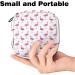 Womens Binding Storage Bags | Pink Flamingo Patterns | Portable Menstrual Insert & Tampon Holder | Multi-Colored | Ideal for School & Office - Buy Online on GoSupps.com