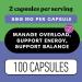 Organic Ashwagandha Capsules - 100 Capsules 500mg Pure Organic Ashwagandha Supplement for Calming Support - Buy Online on GoSupps.com
