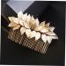 Angoily Hair Comb Hair Accessory for Girls Hair Topper Hair Jewels for Women Gold Headband Flower Hair Accessories Golden Flower Girl Headpieces for Wedding Tiara Hair up Crown Alloy Bride - Buy Online on GoSupps.com