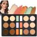 Makeup Artist Palette Concealer Foundation Palette 18 Colors Waterproof Facial Foundation Cream Long Lasting Beauty Contour Palette for Dating Voy - Buy Online on GoSupps.com