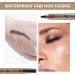 2Pcs NEW Giphogantic 3D Waterproof Microblading Eyebrow Pen - 4 Tip Eyebrow Pencil Precision Waterproof Brow Pen 3d Waterproof Microblading Eyebrow Pen Lacison Eyebrow (Black) - Buy Online on GoSupps.com