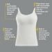 Medela White XL Maternity and Nursing Tank Top for Women - Maternity Clothes - Buy Online on GoSupps.com